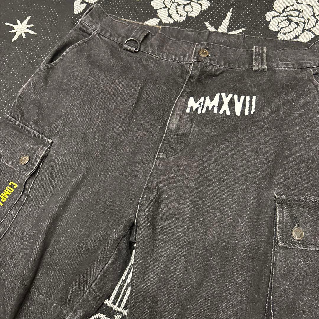 【Rrr】EXAMPLE PEACE DENIM PANTS