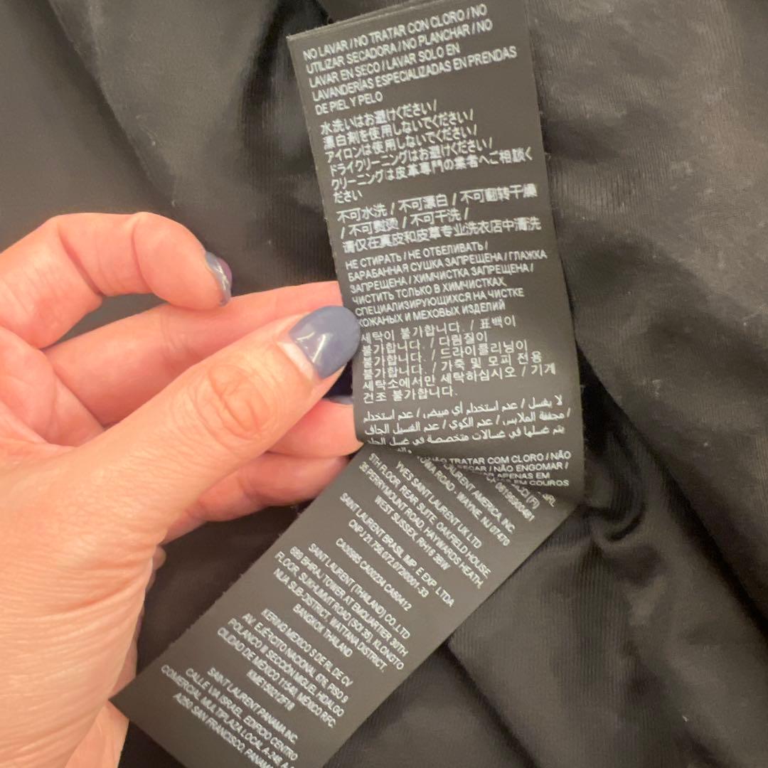 SAINT LAURENTメンズブラックレザージャケット アウター