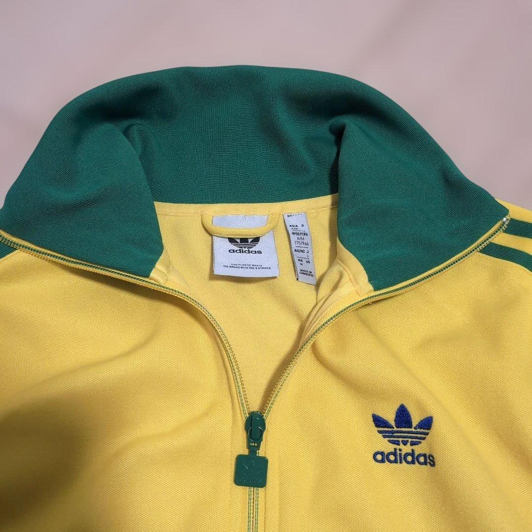adidas トラックジャケット L イエロー/グリーンブラジルカラー
