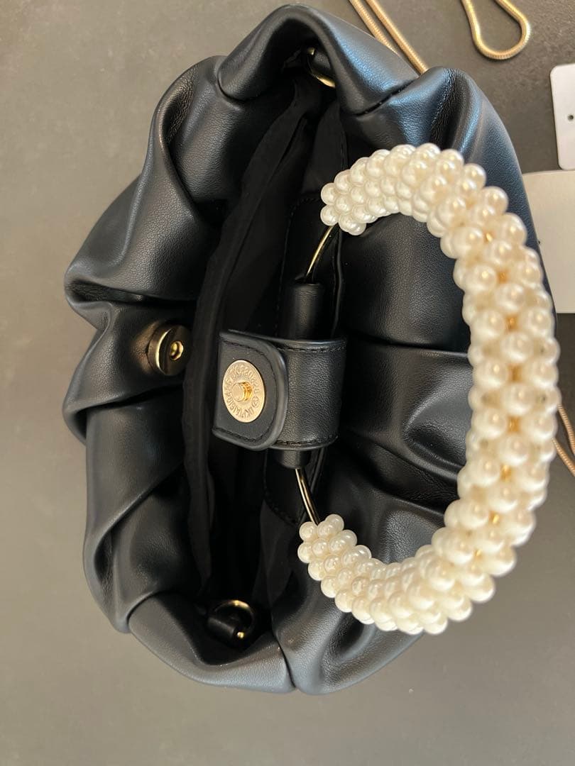 【極美品】kaene カエン　パーティバッグ　結婚式バッグ　お呼ばれ　ブラック