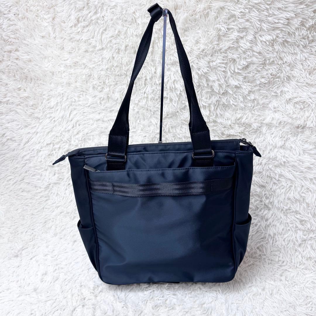 【新品未使用】ace. エース ビジネス トートバッグ ネイビー A4 pc対応