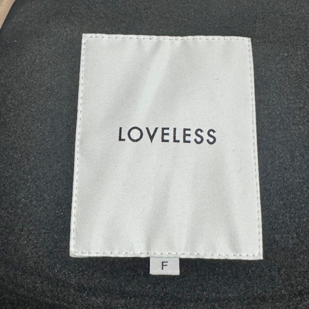 LOVELESS パイピングオーバージレ　黒　ラブレス　ポンチョ　ケープ　コート