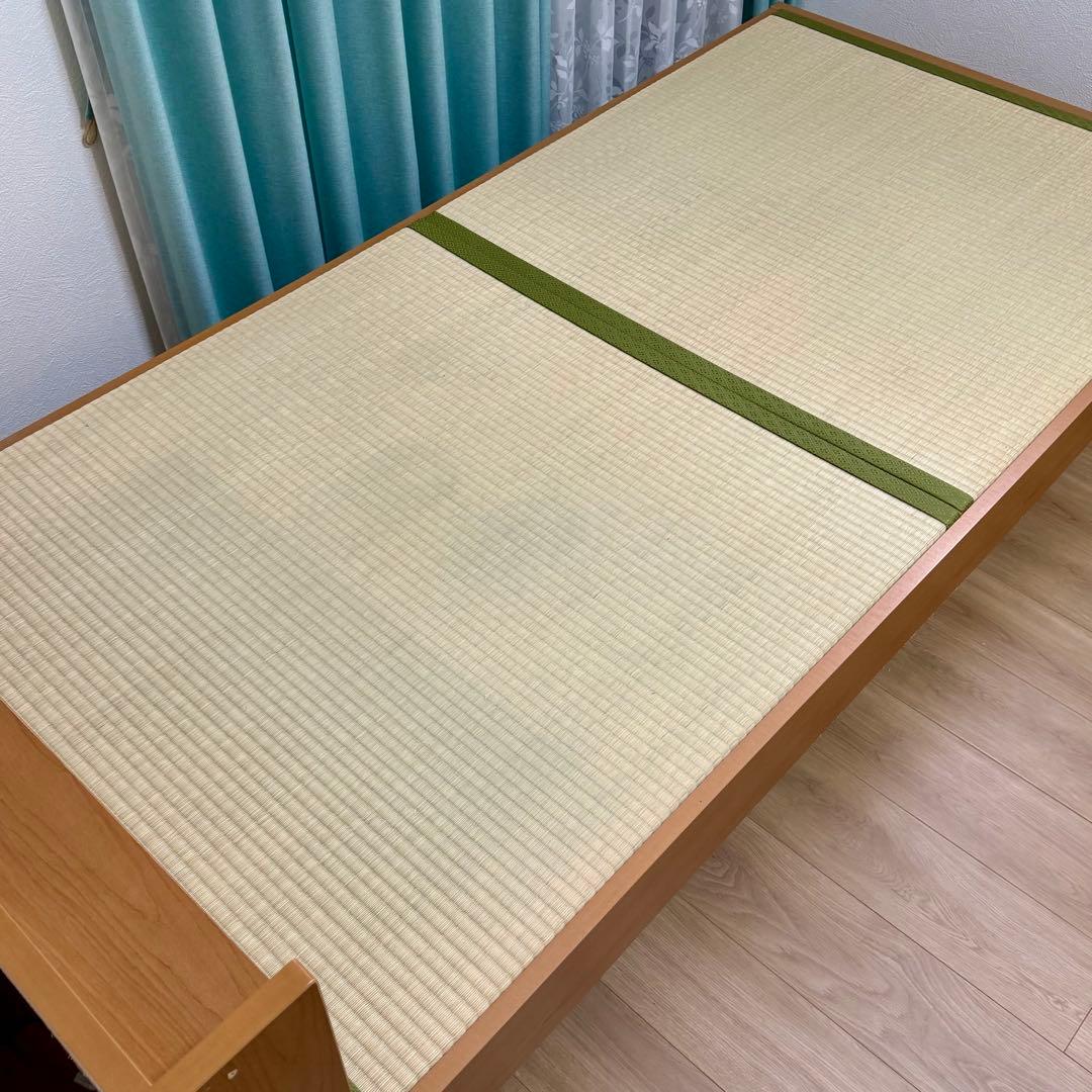 【直引渡し・埼玉】畳ベッド シングル ナチュラルウッド色