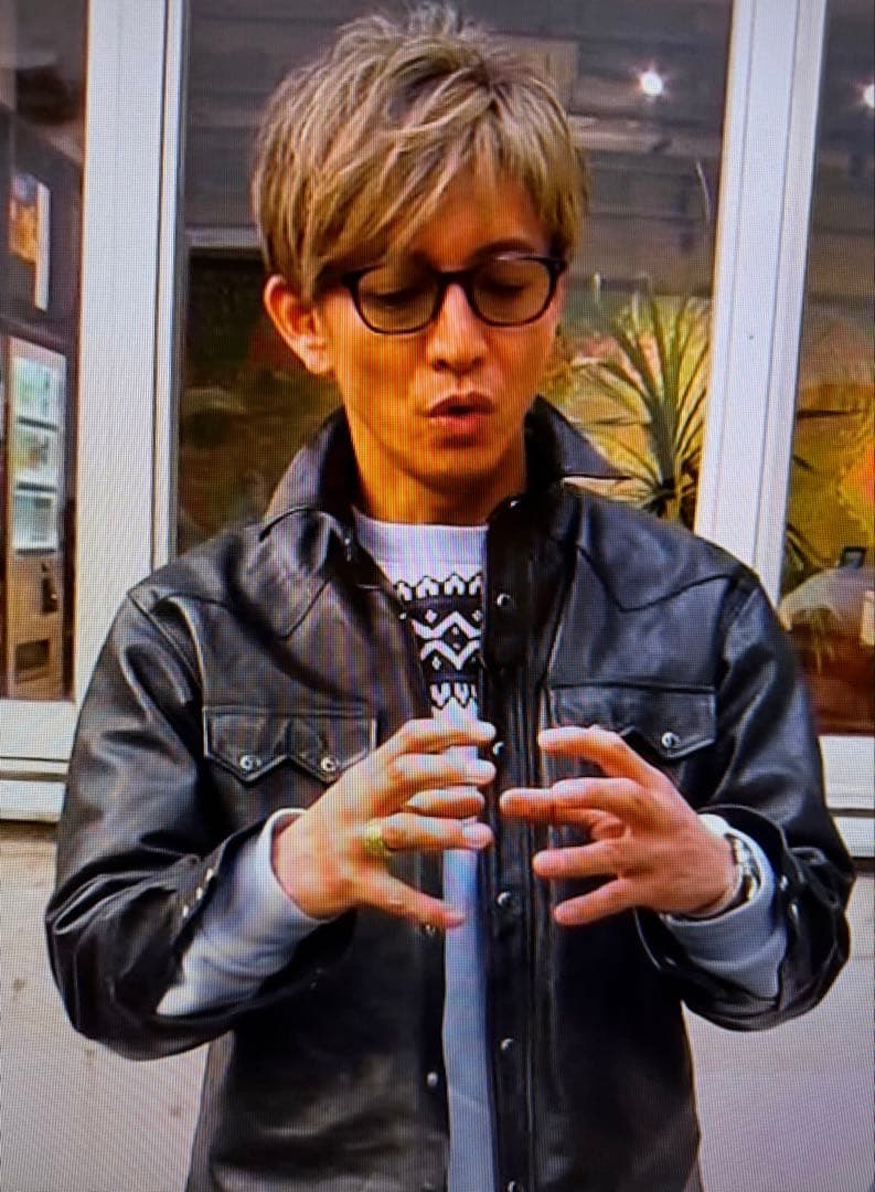 MASSES LEATHER SHIRT VINTAGE W 木村拓哉さま