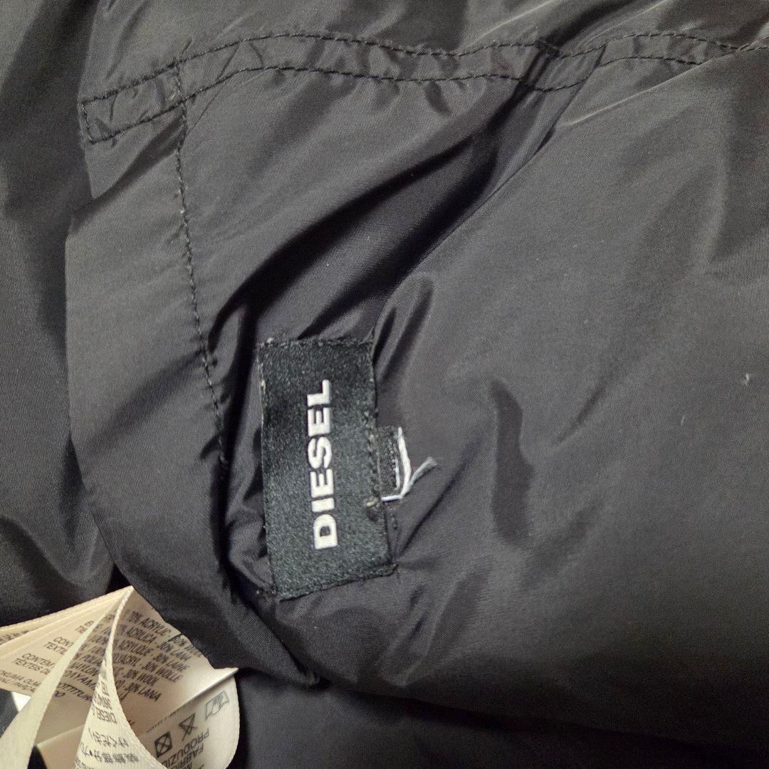 極美品　定価49800　DIESEL　ダウンベスト黒/グレー LLサイズ
