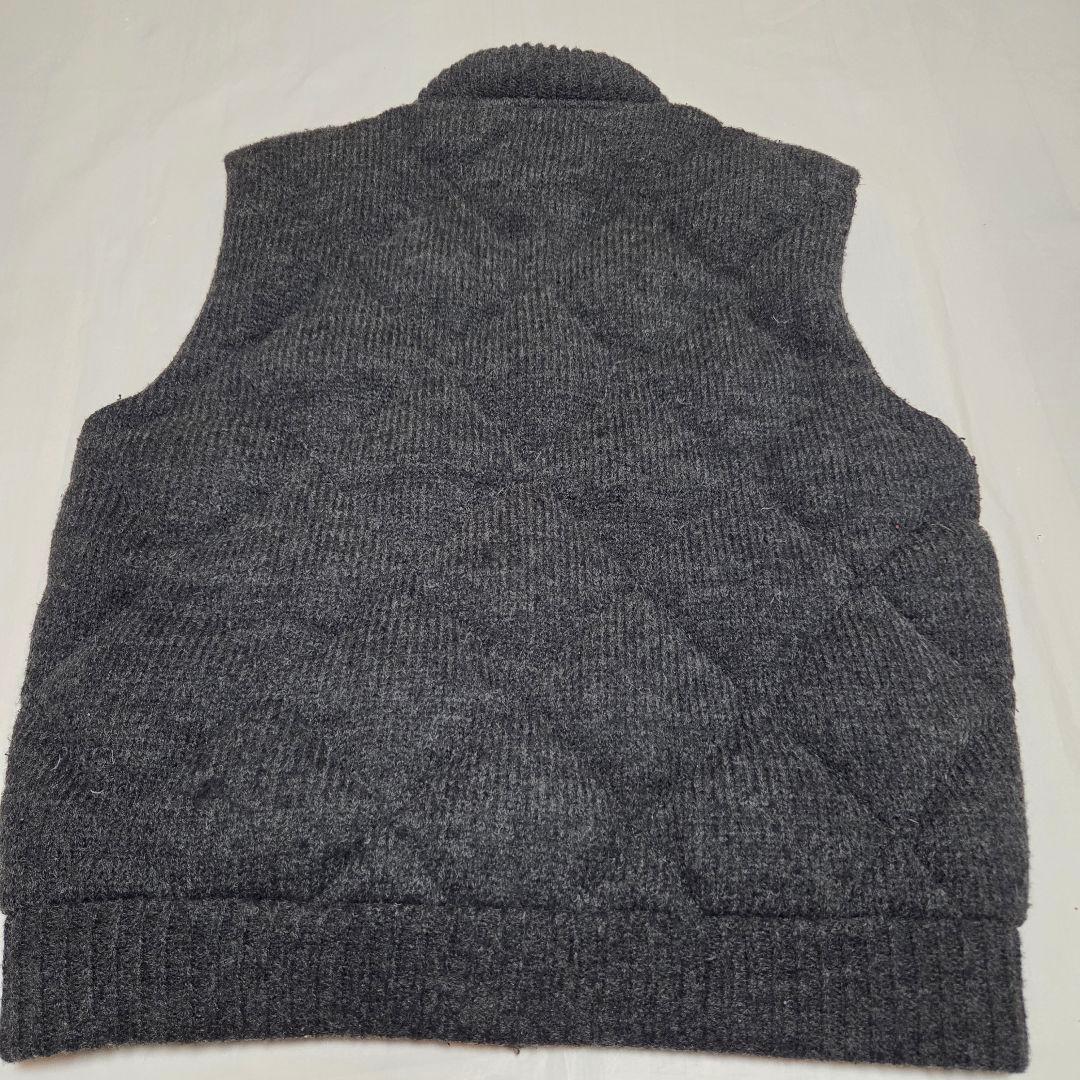 極美品　定価49800　DIESEL　ダウンベスト黒/グレー LLサイズ
