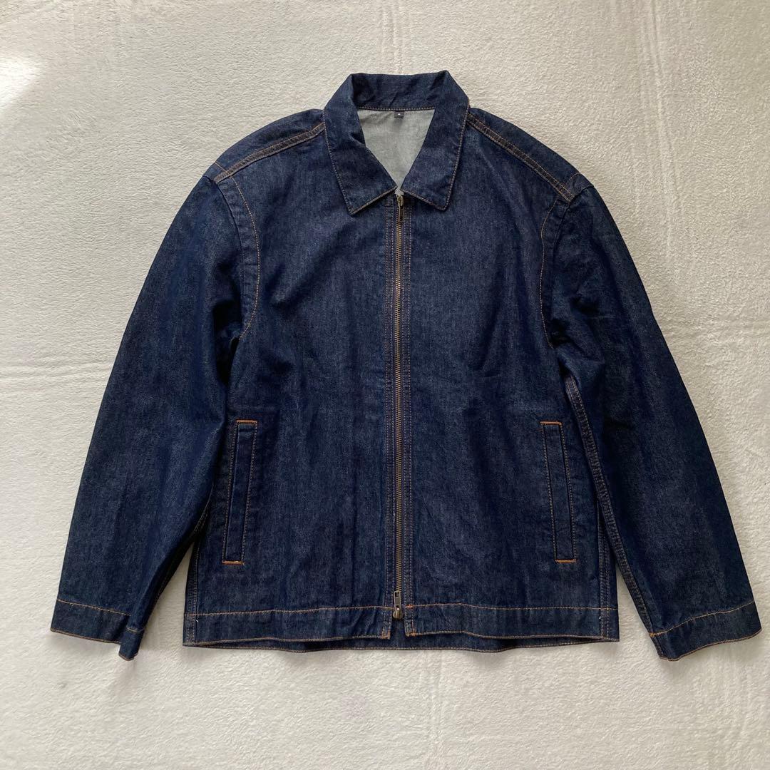 【ほぼ美品】無印良品 和紙混デニムジャケット