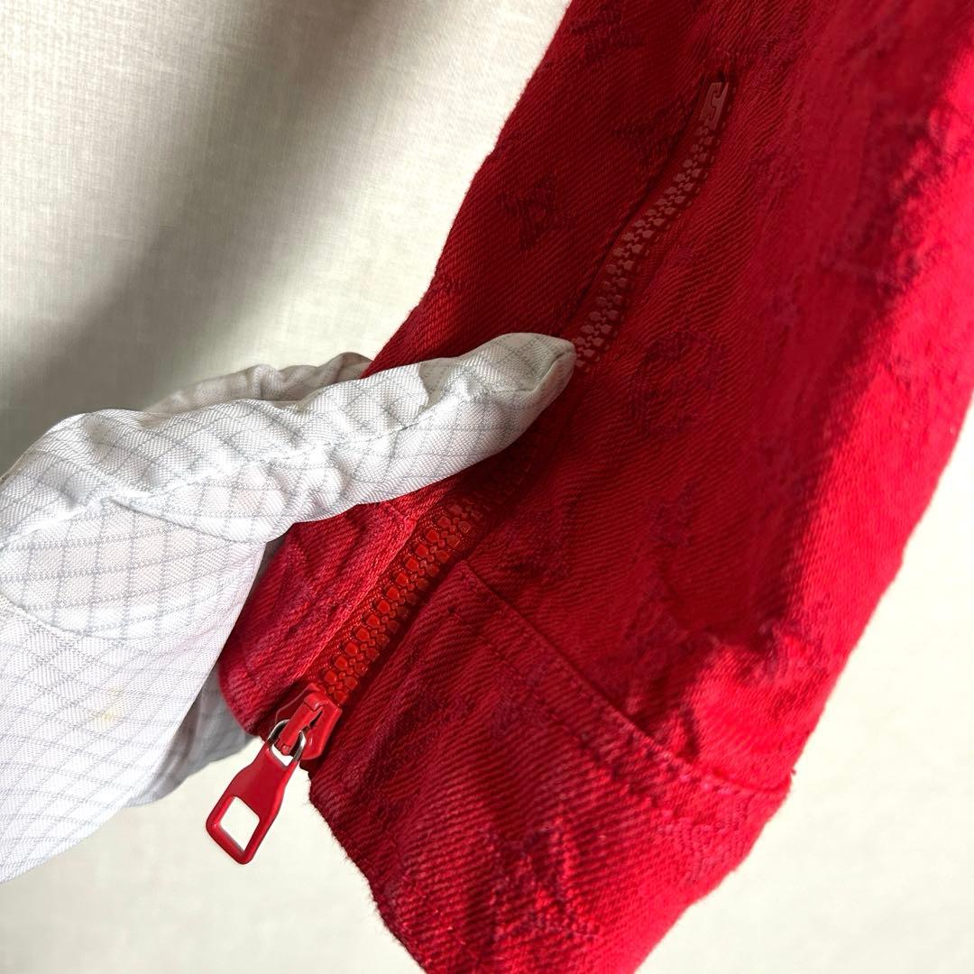 ルイヴィトン LOUIS VUITTON デニムジャケット モノグラム レッド