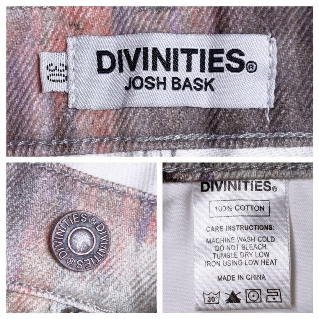DIVINITIES ワイドデニム 総柄 アート ペインターパンツ ストリート