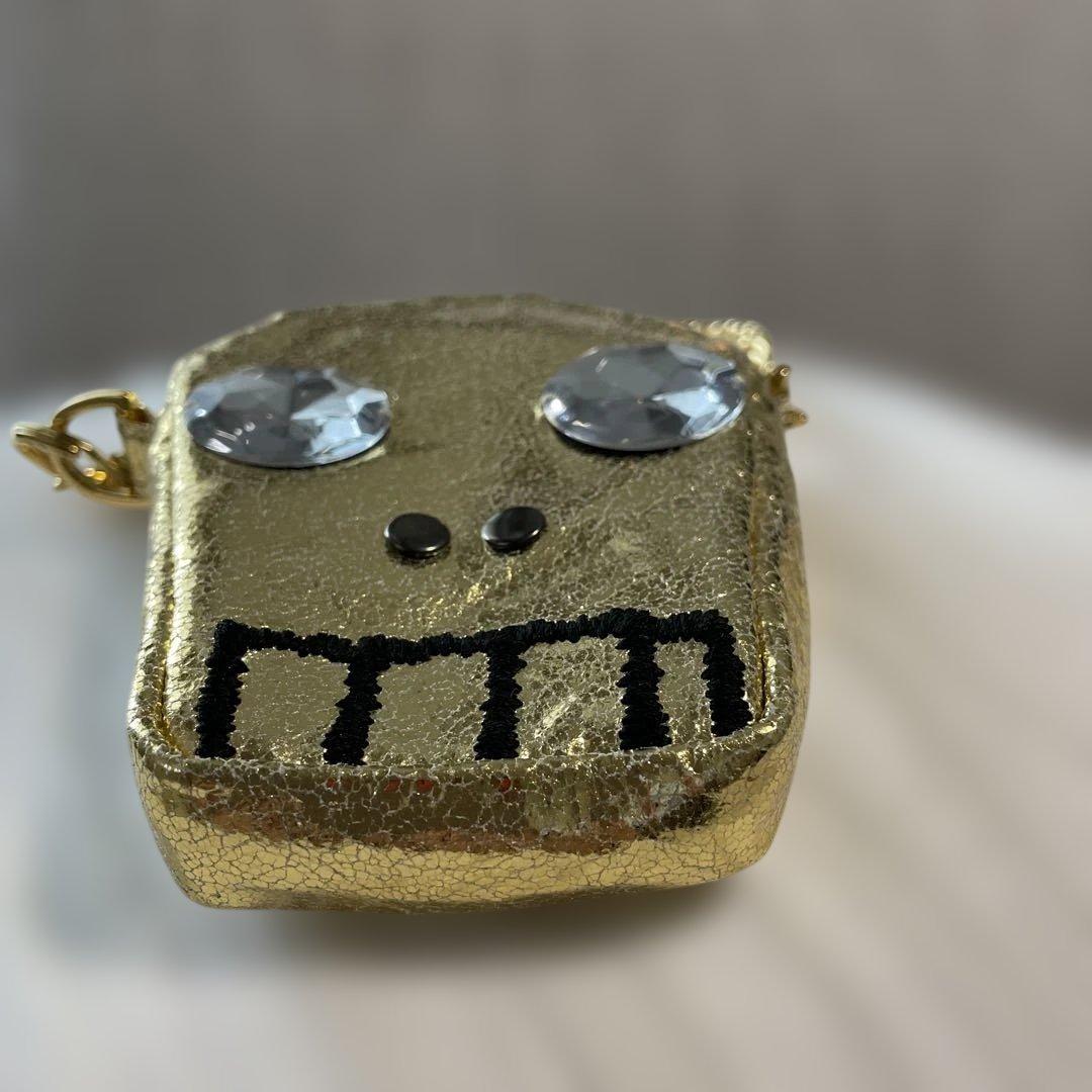 ツモリチサト　スカルデザイン 金色パーティーバッグ