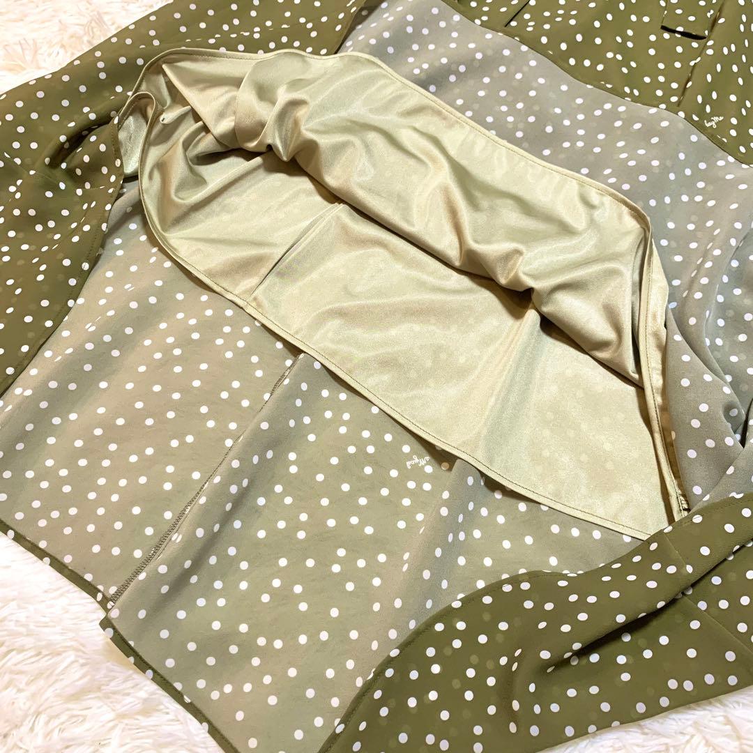 未使用級✨ケイミー kayme ポルカドット ラッフル ワンピース シフォン