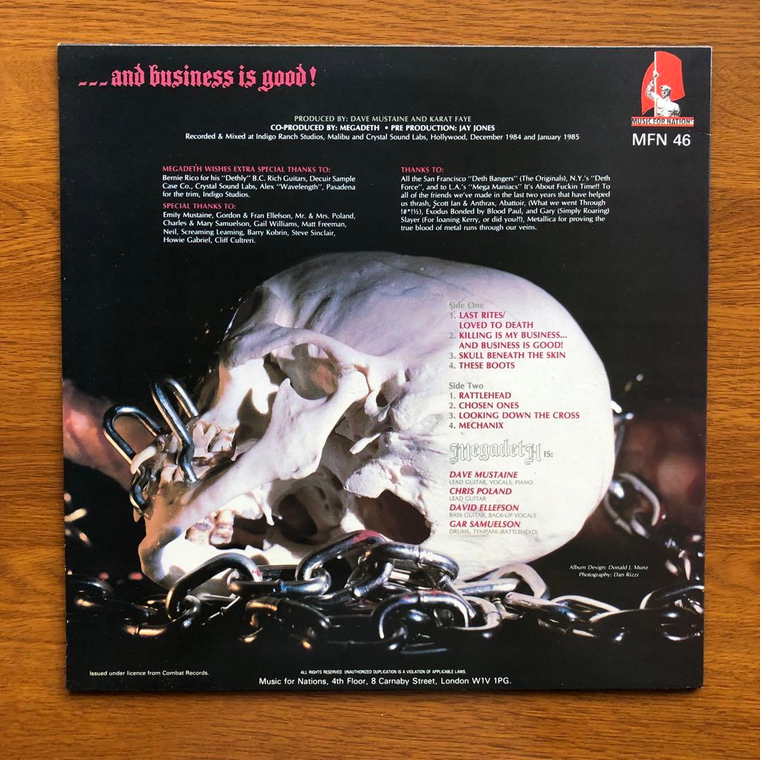 洋楽 MEGADETH [KILLING IS MY BUSINESS]