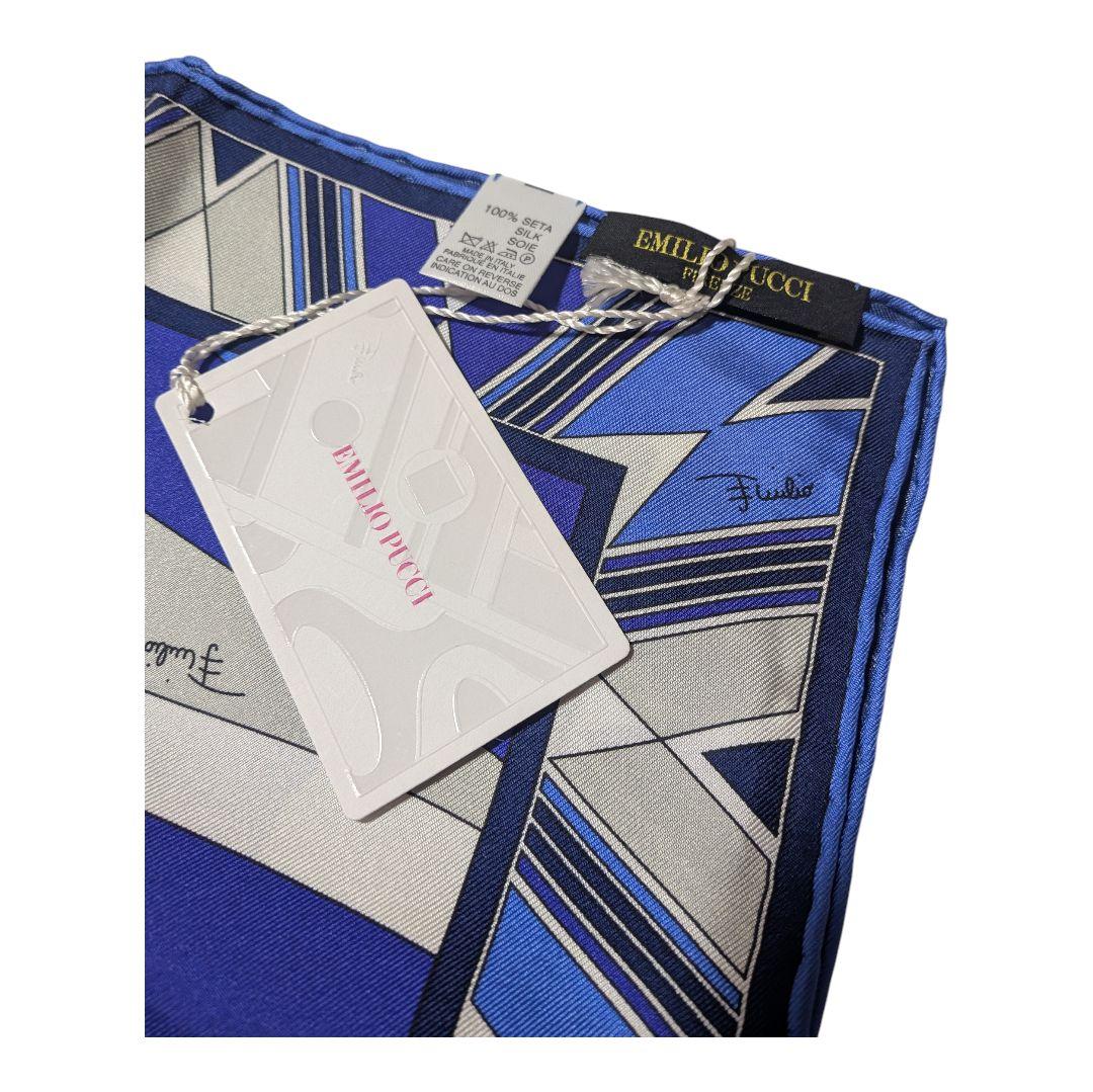 【新品】EMILIO PUCCI エミリオプッチシルク スカーフ幾何学模様