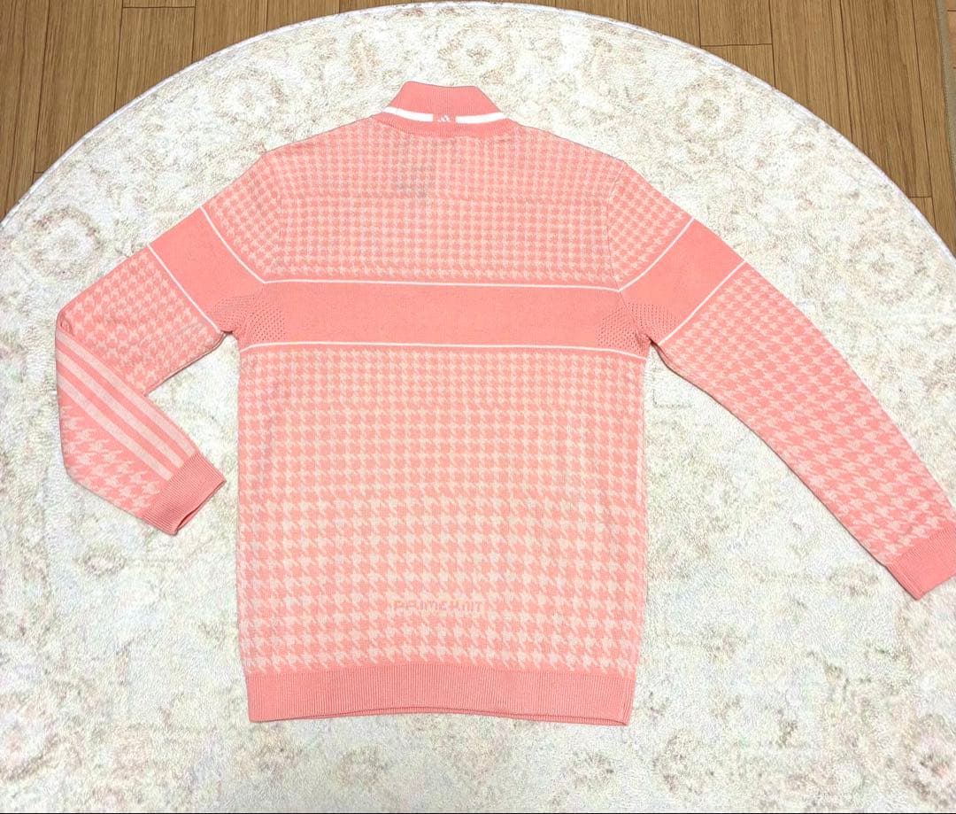 新品 L アディダスゴルフ 千鳥格子プライムニット＆プリーツスカート 上下セット