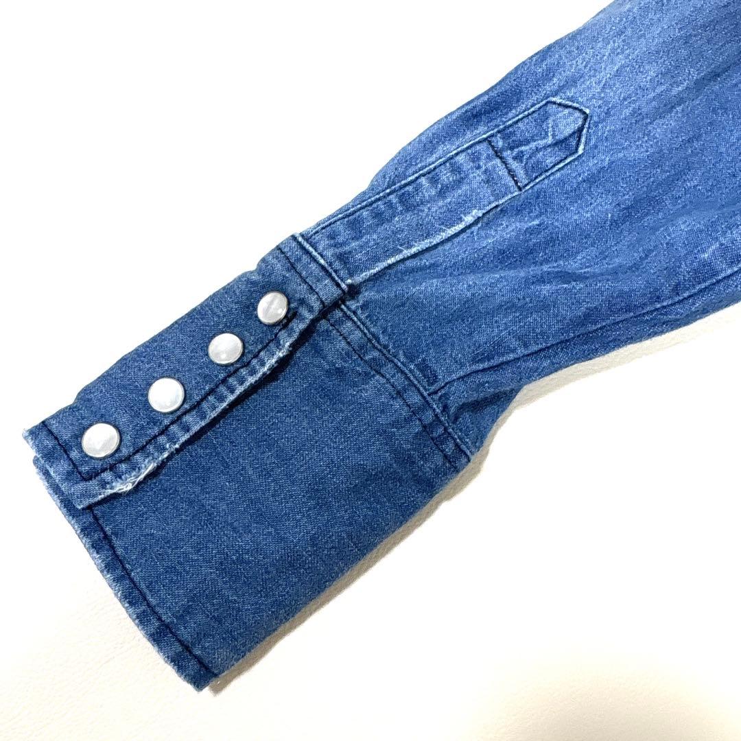 SHIPS シップス別注 Wrangler デニムワンピース バンドカラー