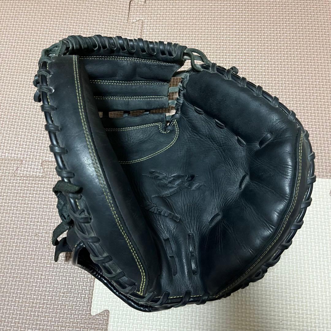 【値下げ】キャッチャーミット ミズノ 軟式野球グローブ 黒
