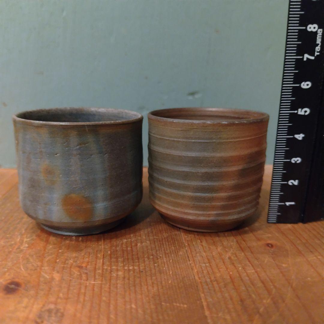 備前焼　徳利＆ぐい呑セット　酒器　岡山伝統工芸品　青備前