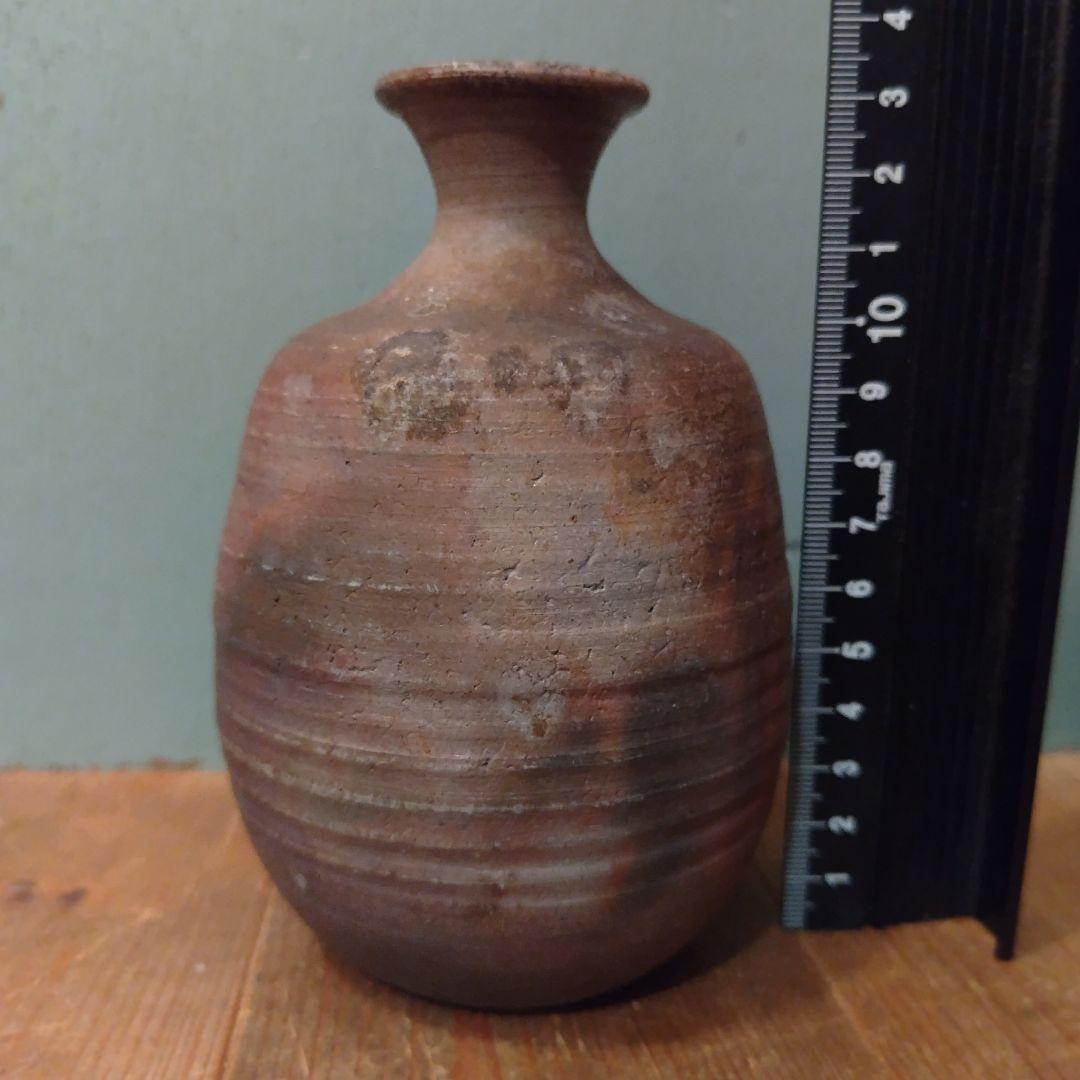 備前焼　徳利＆ぐい呑セット　酒器　岡山伝統工芸品　青備前