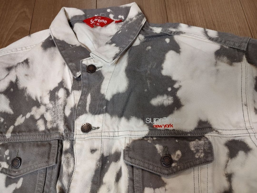ジャケット・アウター Supreme Denim Trucker Jacket Bleached XL