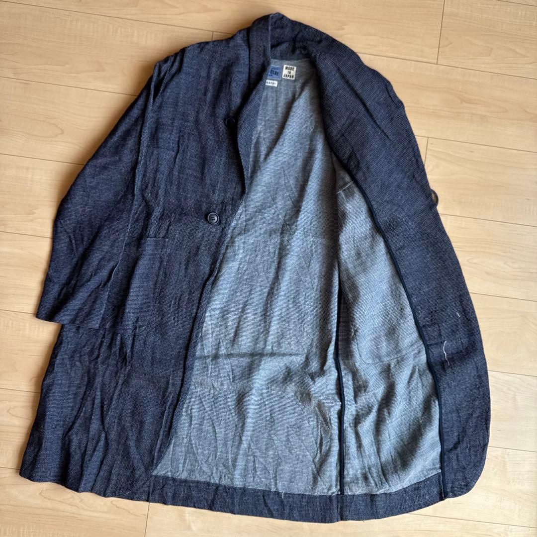 BLUE BLUE JAPAN シルクリネン 刺し子コート