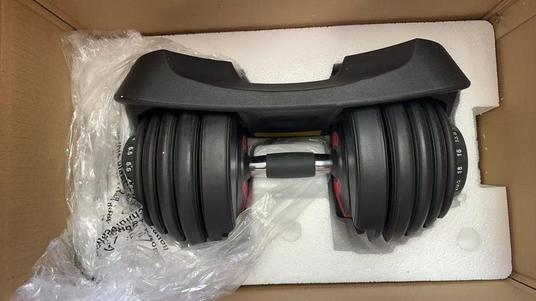 中古可変式ダンベル 40kg 2個セット鉄アレイ アジャスタブルダンベル