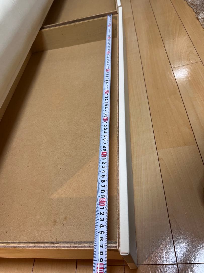 ソファベッド 【送料込】 日本製 国産アイボリー合成皮革(PVC)