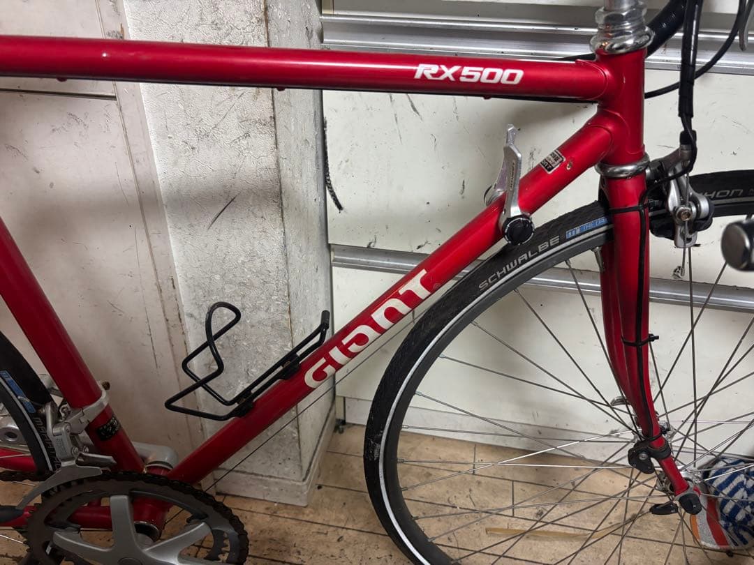 前田Giant RX500 レッド クロモリ　ロードバイク