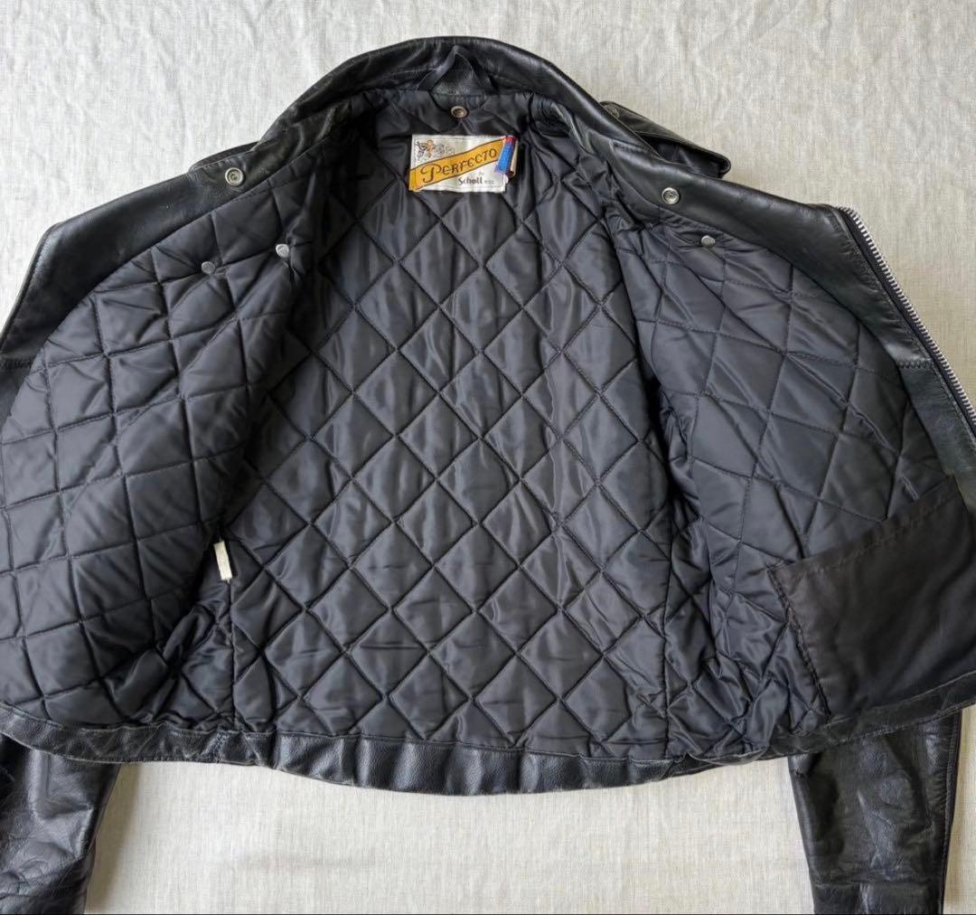 SCHOTT ショット 618 ダブルライダースジャケット 40 ブラック