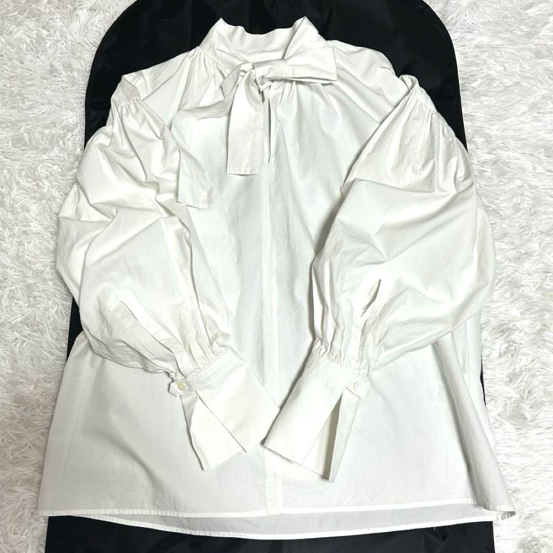 【Whim Gazette】美品 ウィムガゼット ボウタイブラウス 近年モデル