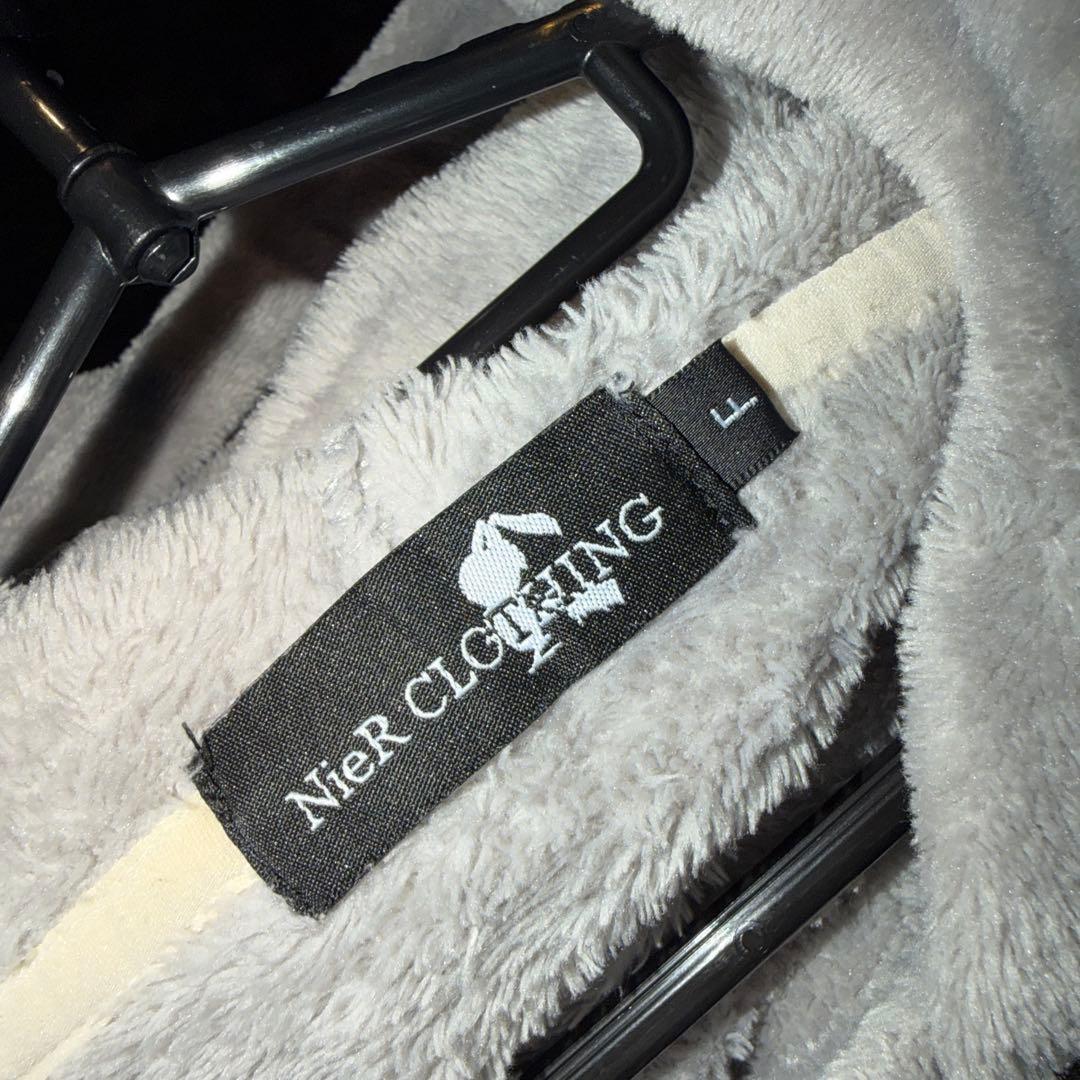 NieR CLOTHING フード付きパーカー グレー