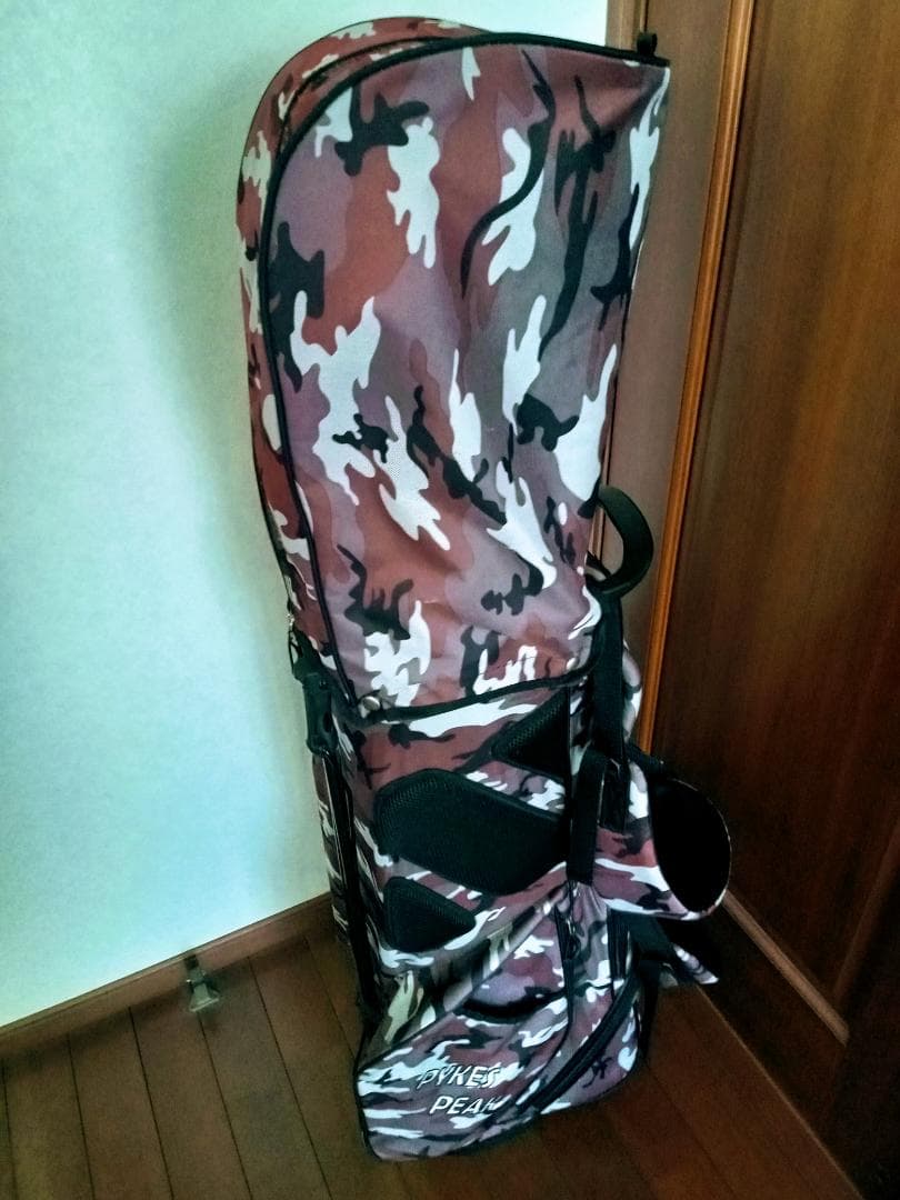 ★PYKES PEAK★スタンド式キャディバッグ★迷彩柄★美品★