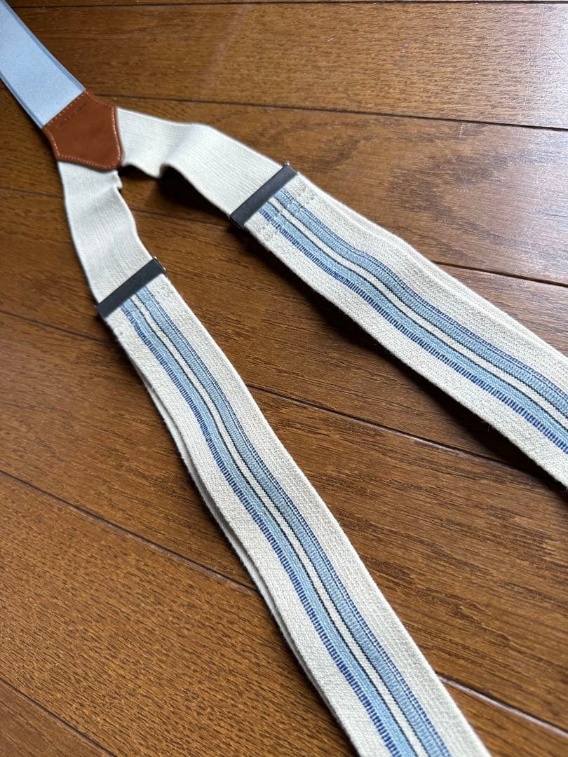 RUGBY RALPH LAUREN レザーコンビサスペンダー ラビットイヤー