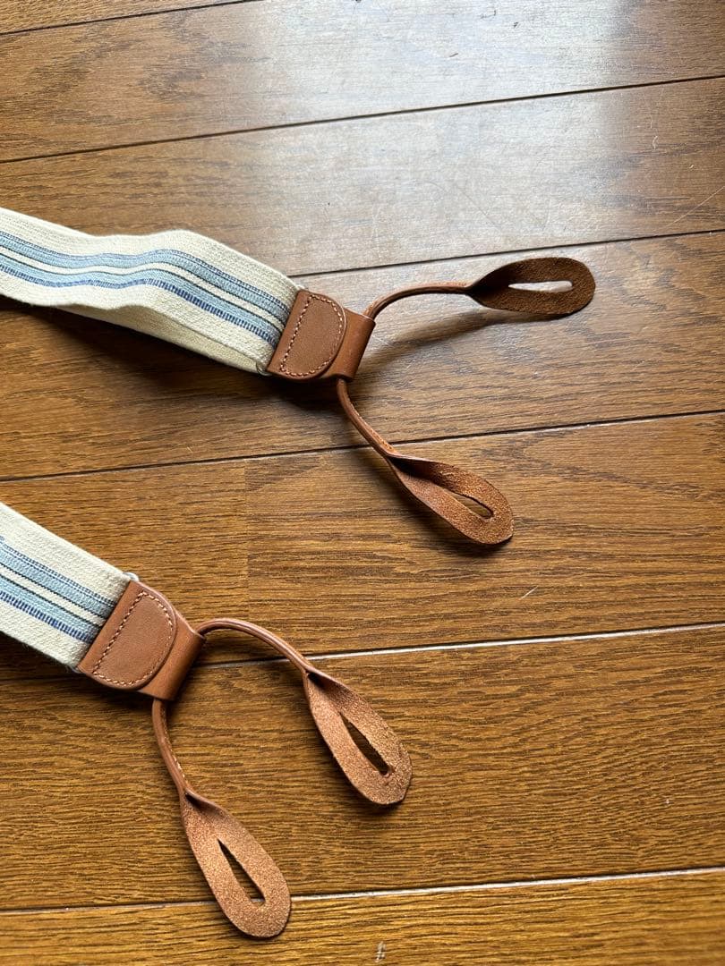 RUGBY RALPH LAUREN レザーコンビサスペンダー ラビットイヤー