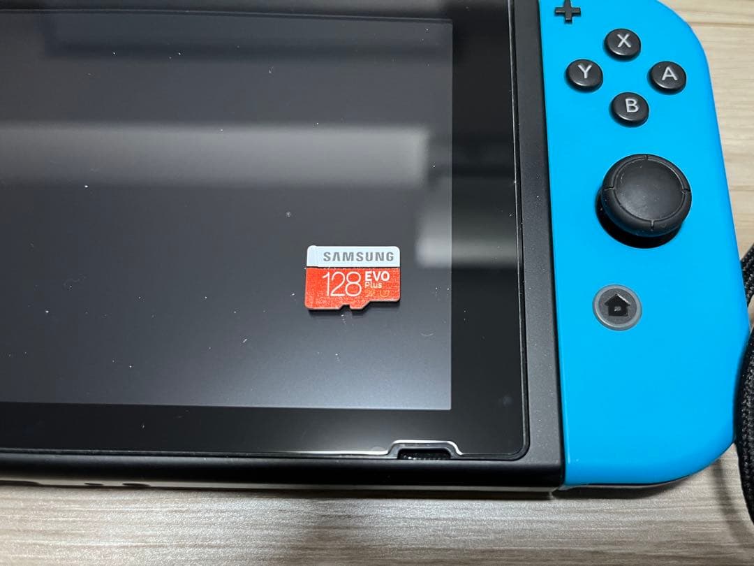 【美品】Nintendo Switch 本体 赤/青 SDカード付