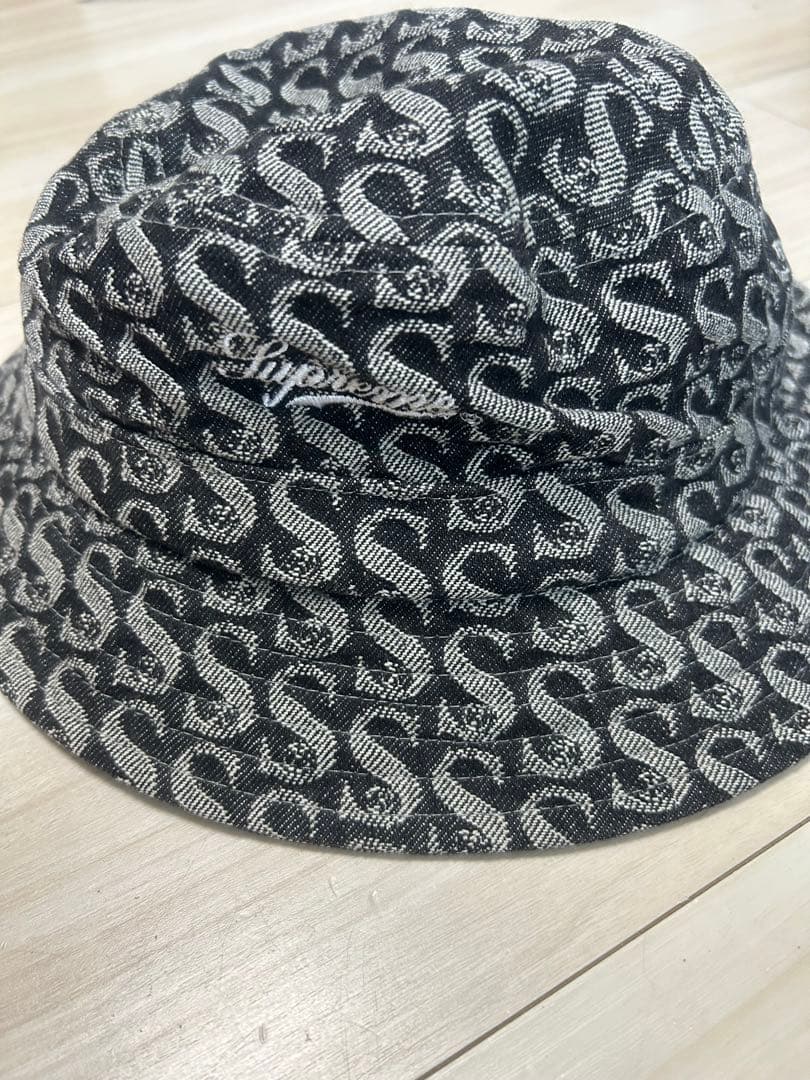 帽子 supreme Denim Crusher black