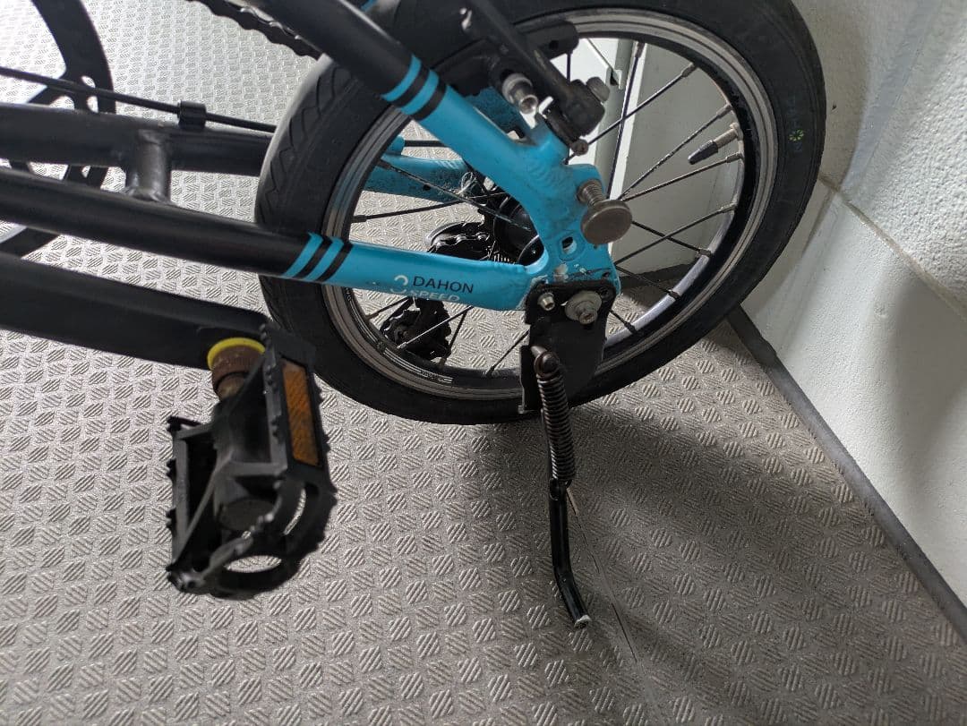 千葉市美浜区引き取り専用　DAHON K3 折りたたみ自転車 青