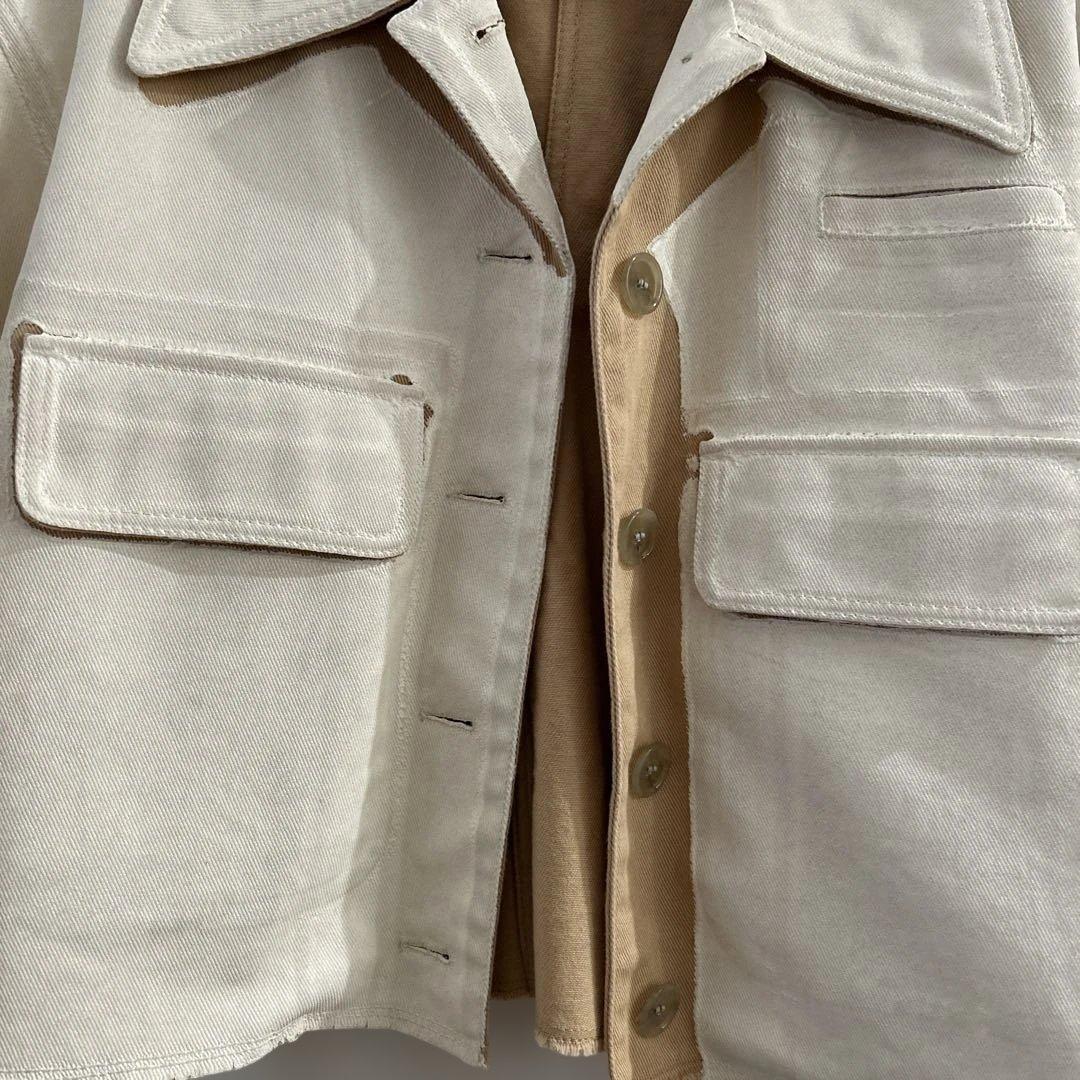 Acne Studios クロップドジャケット クリーム色
