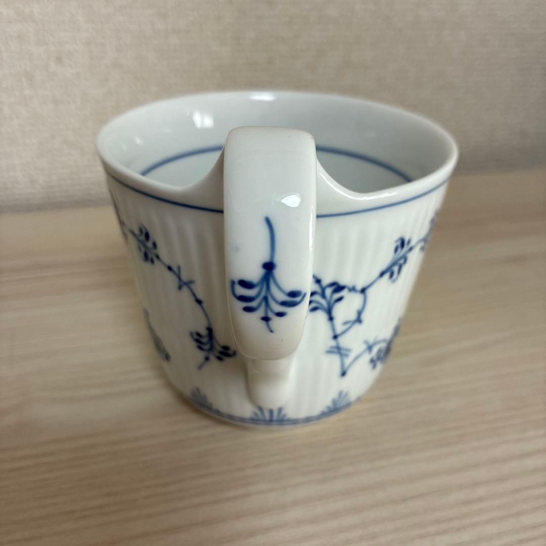 【アウトレット】ロイヤルコペンハーゲン　ブルーフルーテッドプレイン　マグ　皿