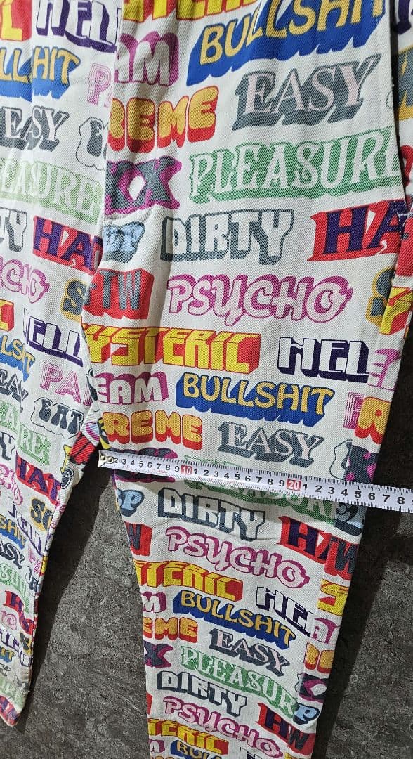 希少 supreme HYSTERIC GLAMOUR コラボ ワークパンツ M