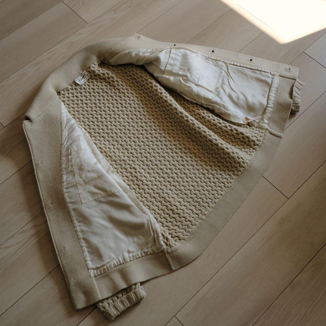 70s 80s 西ドイツ製 euro vintage ホワイト レザージャケット