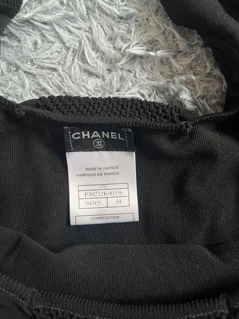 正規品　シャネル　フレンチスリーブ　コルセット　フレアワンピース　ココマーク