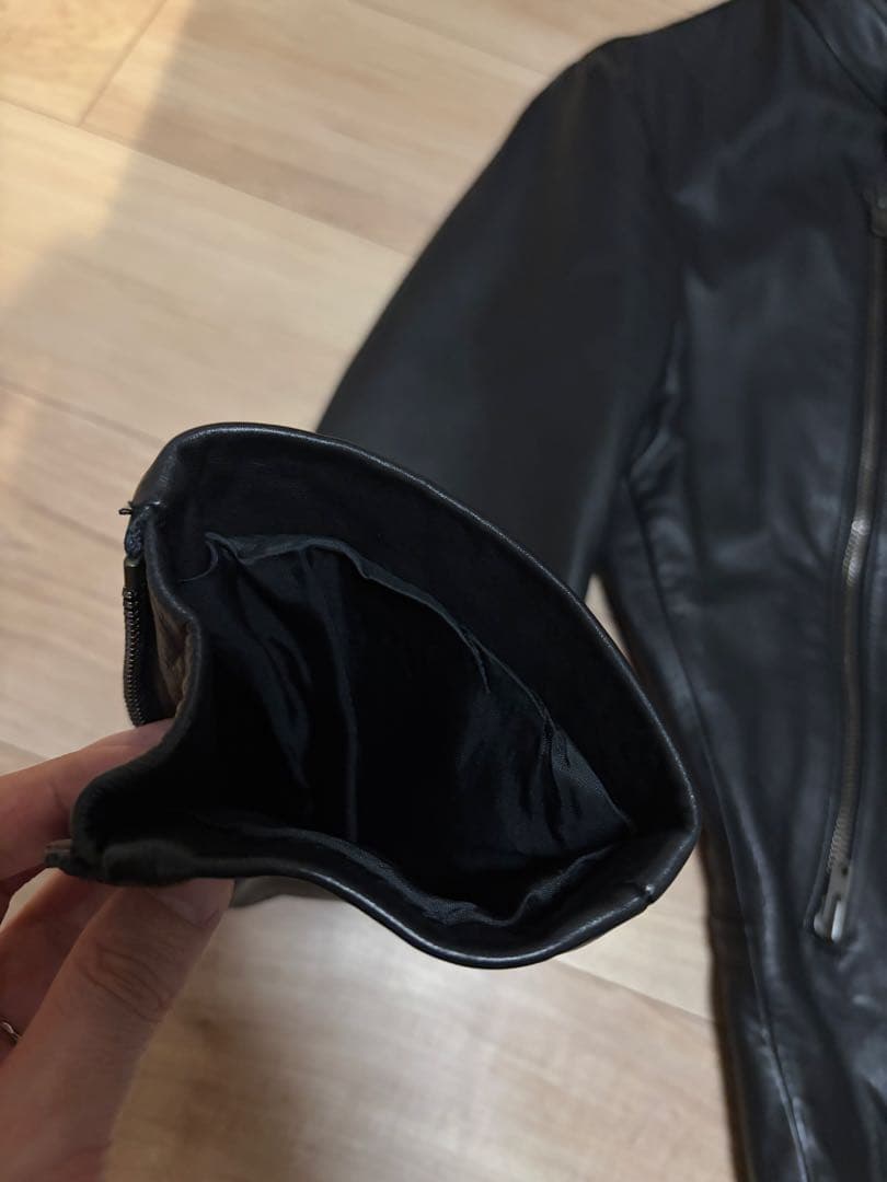 た*ち様 初期 09ss Margiela ハの字 ライダース ジャケット 黒