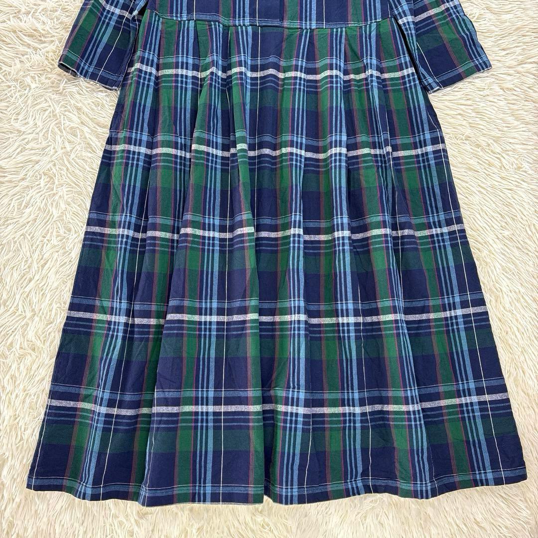 美品 サニークラウズ ponさんのマドラスチェックワンピース LT
