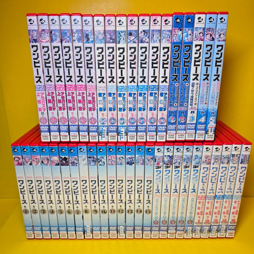 新品トールケース交換済　ワンピース 1st〜20th 映画、 DVD323本セ