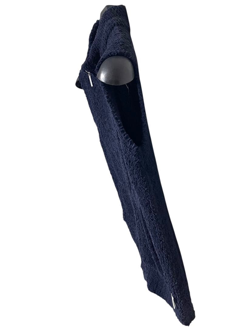 新品未使用　現行品　KASHWEAR パイルベスト　ネイビー　サイズS