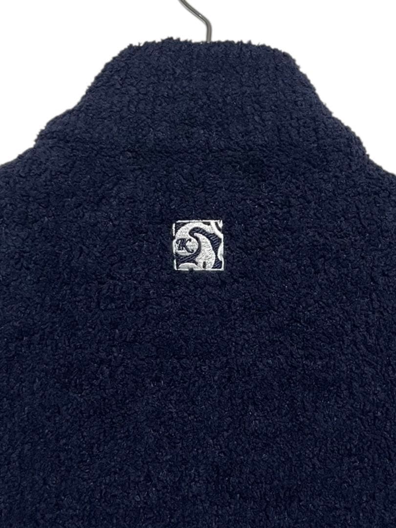 新品未使用　現行品　KASHWEAR パイルベスト　ネイビー　サイズS