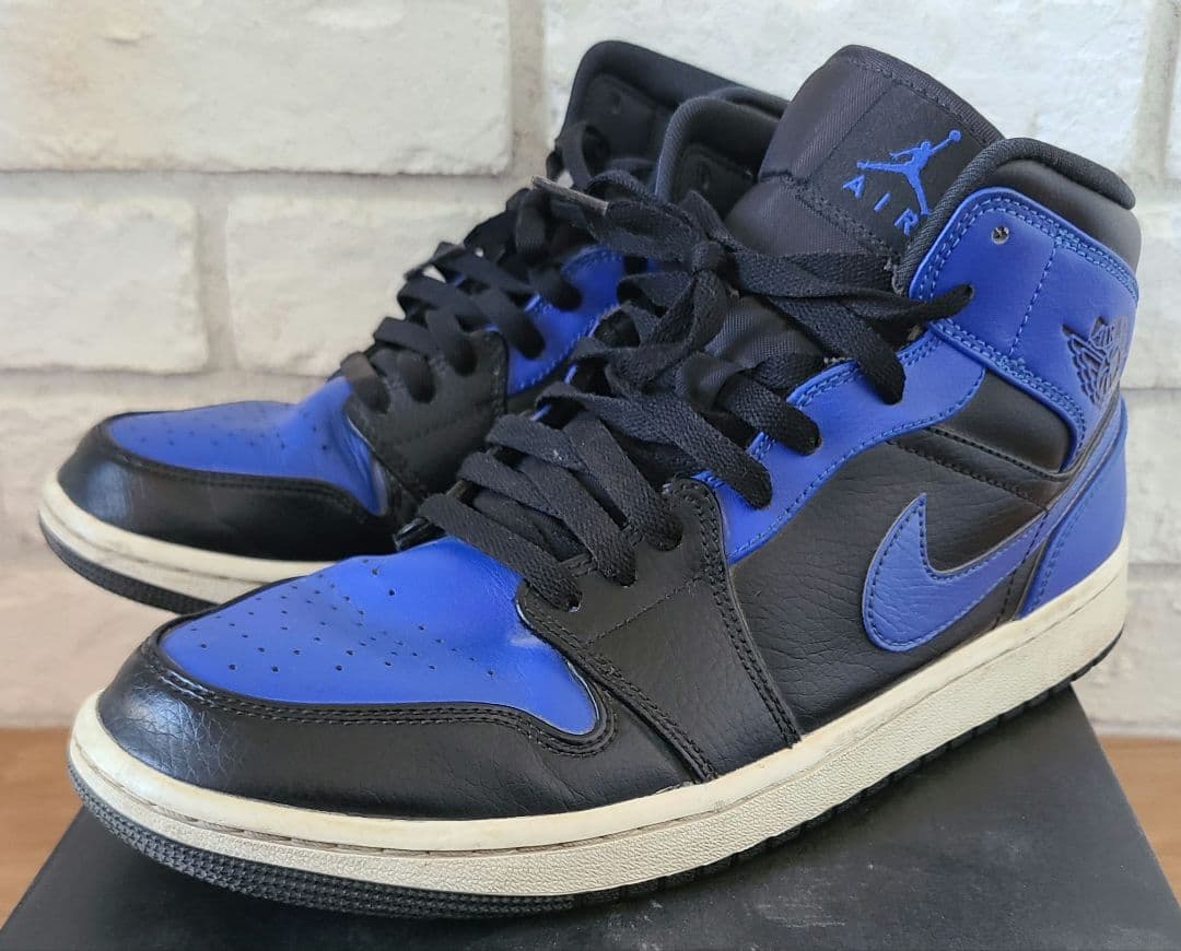 Nike Air Jordan 1 MID 青/黒