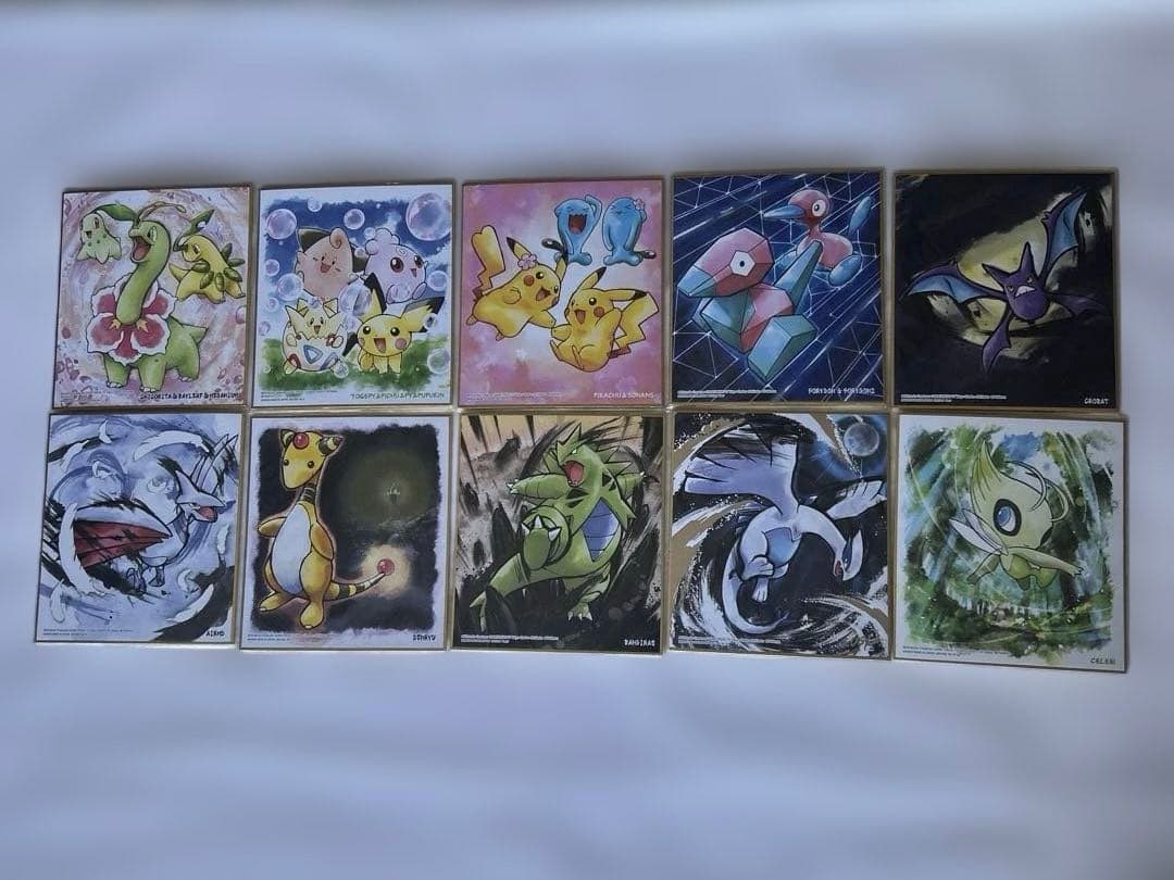 ポケモン色紙ART 1・2・4弾 29枚 金銀箔
