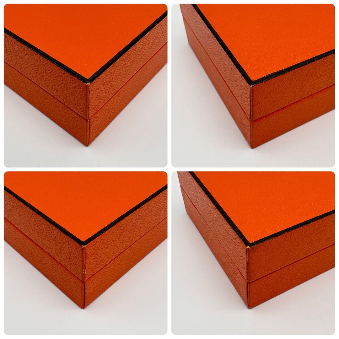 HERMES 空箱のみ ギフトBOX オレンジ 袋付き ショッパー ブレスレット