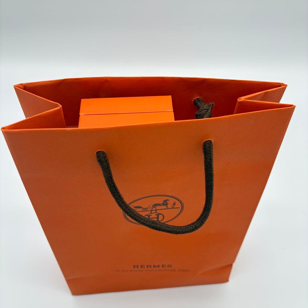 HERMES 空箱のみ ギフトBOX オレンジ 袋付き ショッパー ブレスレット